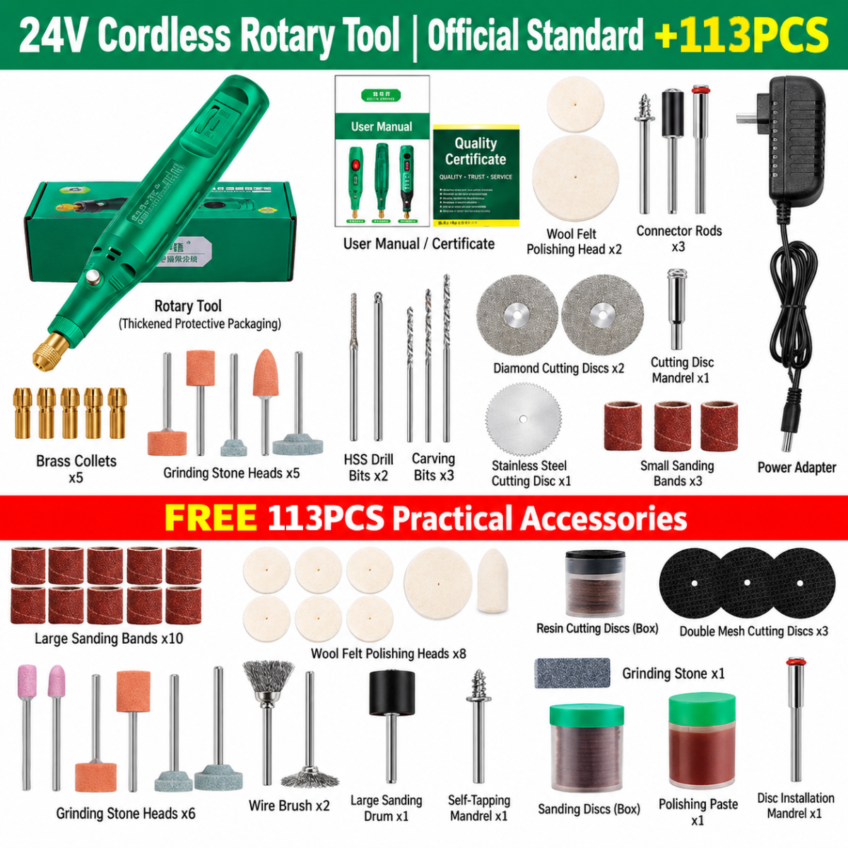 Cordless Rotary Tool Kit mini Drill Grinding Machine