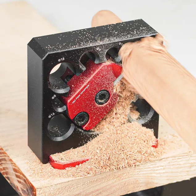 8-hole electric drill car round device adjustable car round wood stick wood tenon long square strip change round wood carpentry