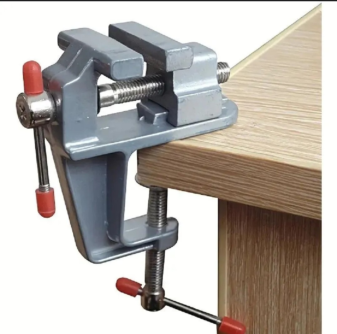Aluminium Alloy Vise Table Tongs  Vintage Bench Vise Pliers Mini Clamp DIY Tool Portable Small Vise Workbench Tiger Pliers for Jewelry Making