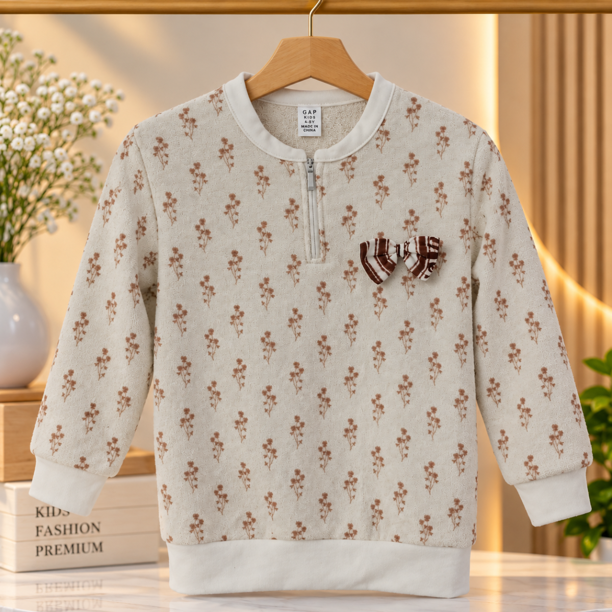 Boy's Sweat Shirt – 1 Side Brush
