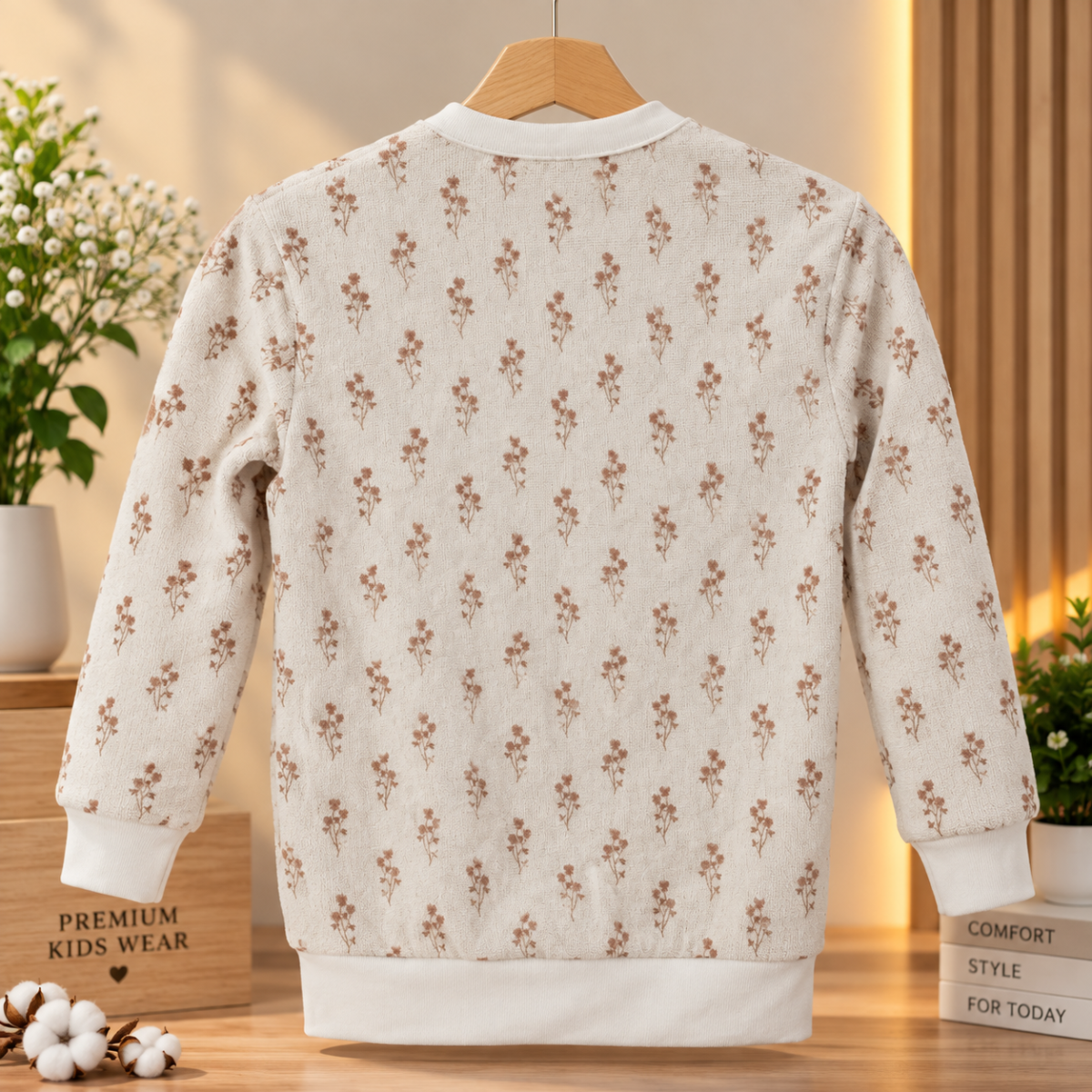 Boy's Sweat Shirt – 1 Side Brush