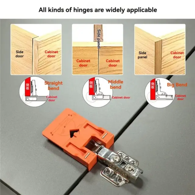 Hinge Installation Positioning Piece, Cabinet Door Auxiliary Fixing Piece, Magnetic Limit Piece, Wardrobe Floor Cabinet Gap Adjustment Tool