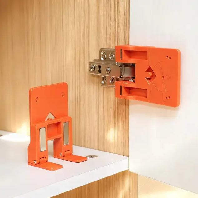 Hinge Installation Positioning Piece, Cabinet Door Auxiliary Fixing Piece, Magnetic Limit Piece, Wardrobe Floor Cabinet Gap Adjustment Tool