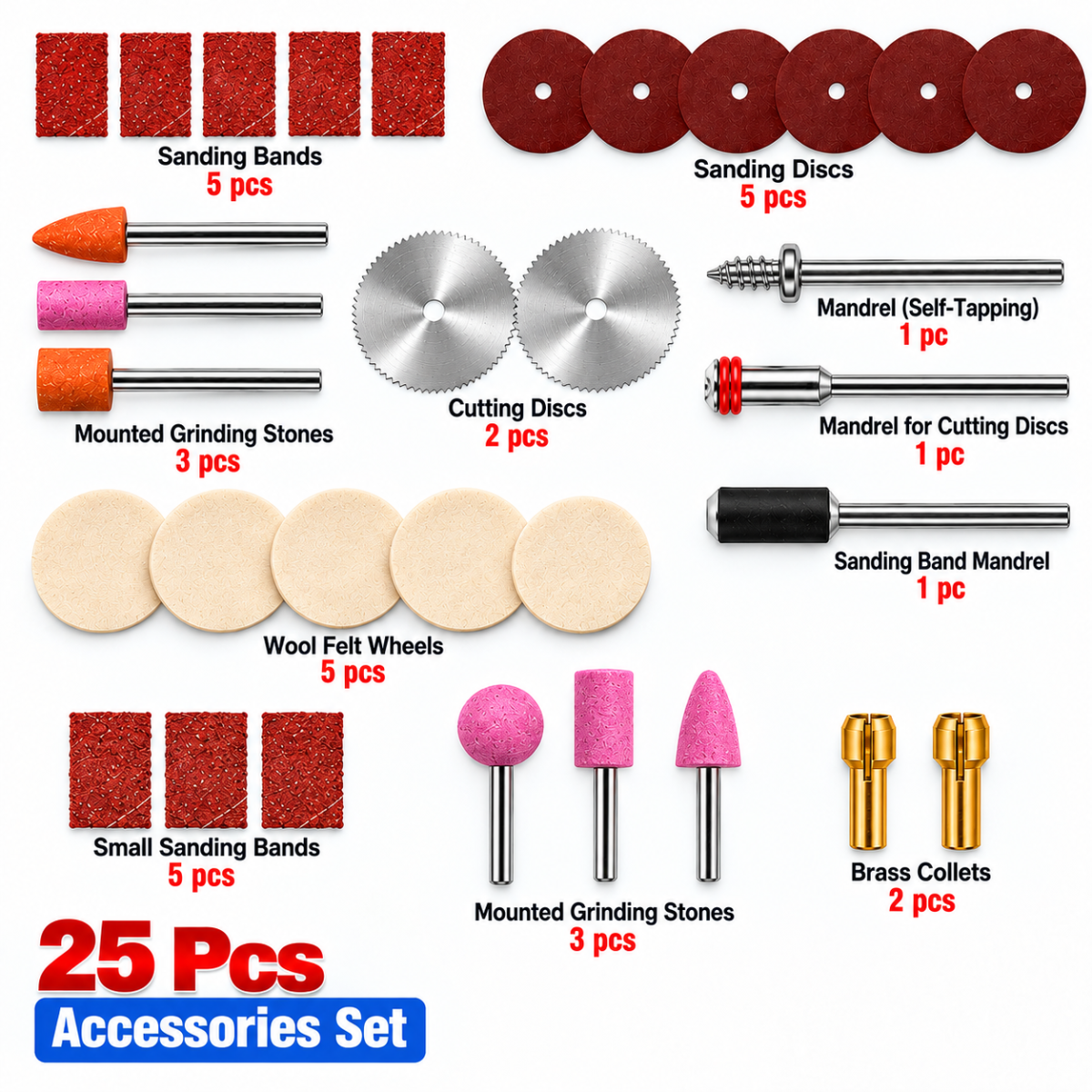 Power Tools Dremel  Rotary Tool Accessory Set Fits for Dremel mini Drill Grinding Polishing Dremel Accessories