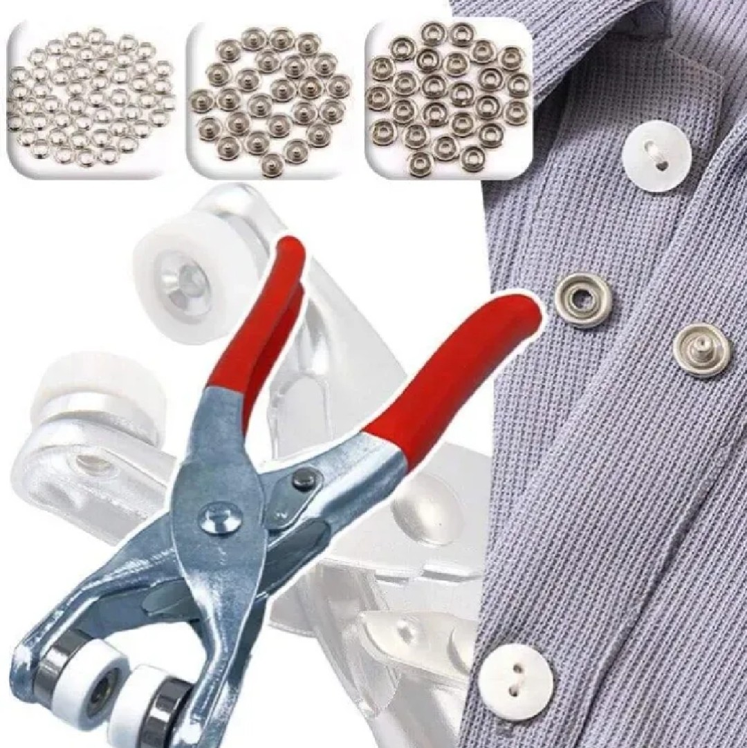 Tich Button Machine, Snaps Buttons Kit For clothes, shoes Sewing Tools