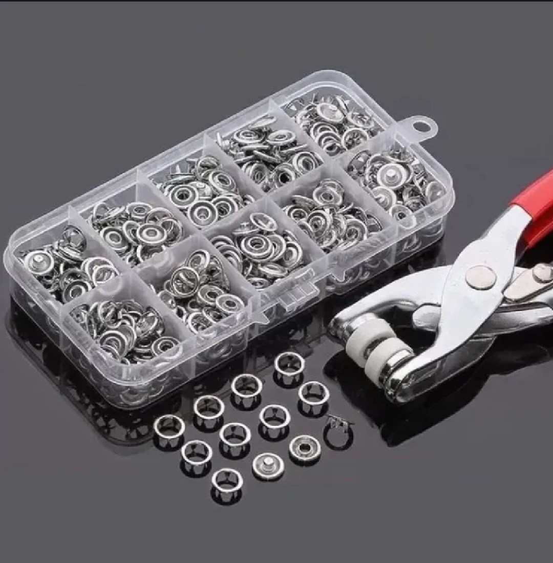 Tich Button Machine, Snaps Buttons Kit For clothes, shoes Sewing Tools