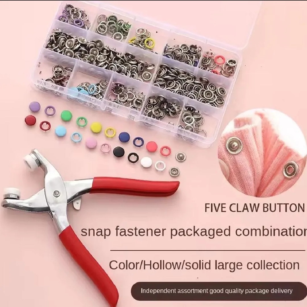 Tich Button Machine, Snaps Buttons Kit For clothes, shoes Sewing Tools