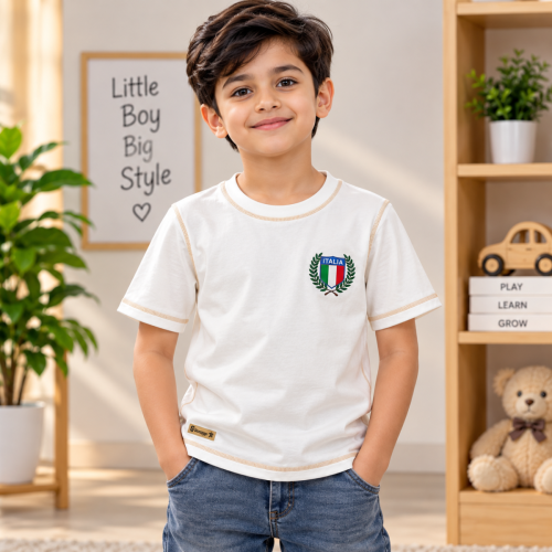 Kid's Boys Premium Cotton T-Shirt