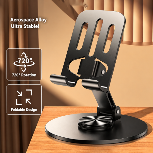Shake the sound of metal live mobile phone bracket 360 degree rotation adjustment folding lazy tablet desktop mobile phone bracket