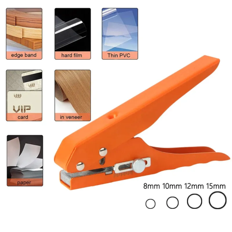 8mm/10mm Edge Banding Punching Pliers Punch Pliers Punching Tool Woodworking Screw Hole Cover PVC Punching Pliers