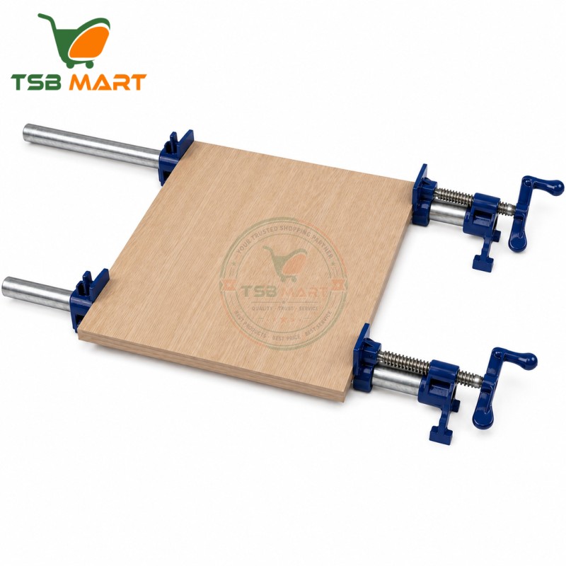 Heavy Duty  Woodworking Pipe Clamp Quick Release Wood Gluing Pipe Clamp Wide Base Iron Wood Metal Clamp Set