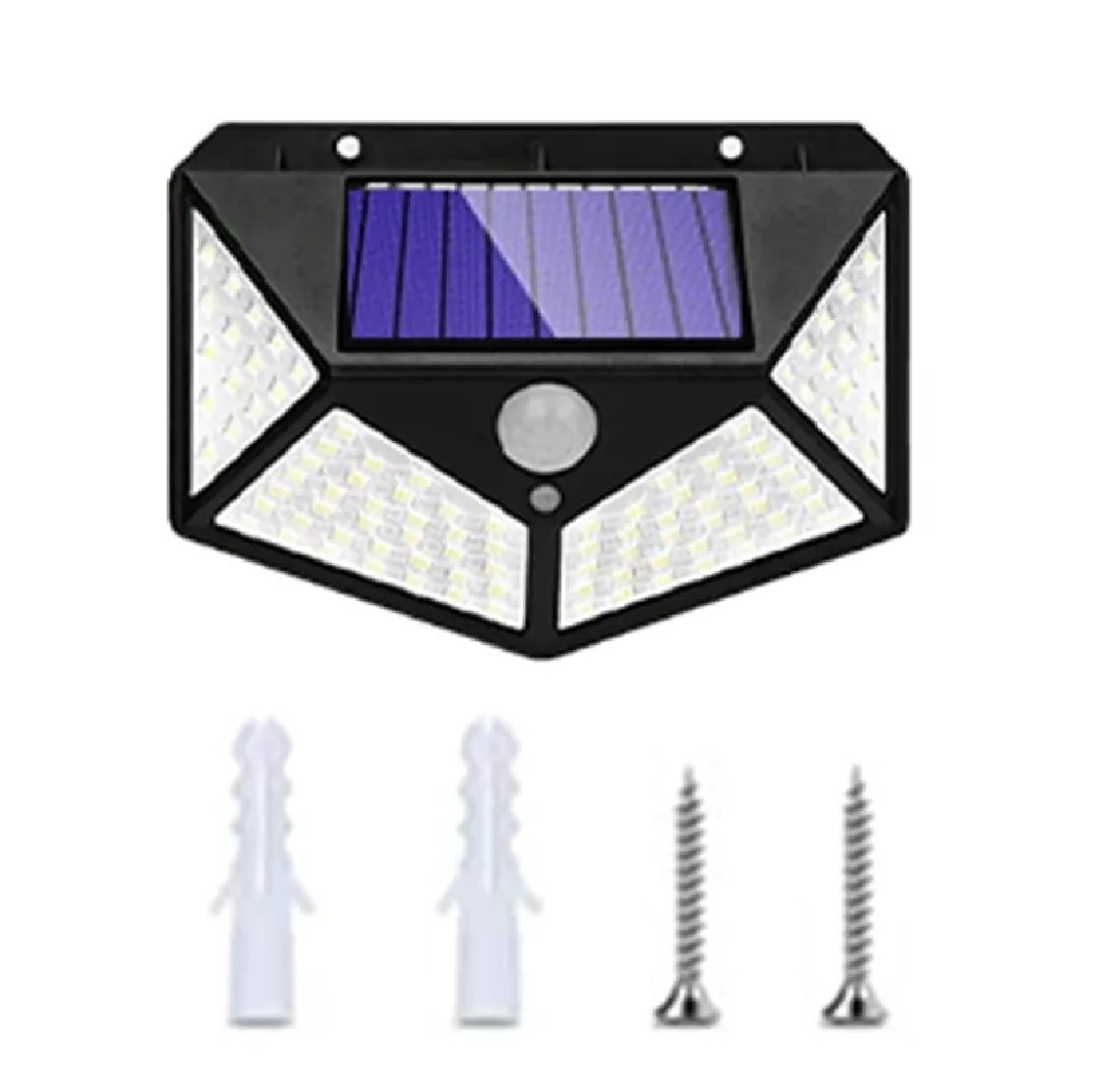 STAARICC 100 LED Solar Motion  Sensor Security Light Outdoor Waterproof PIR Spotlight for Yard Garden Path Fence Decoration