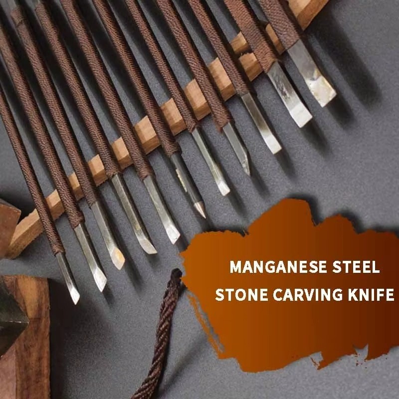 08/12 pcs Set Carving Knife Seal Carving Knife Tungsten Steel Wood Carving suit Wood Carving Tools Jade Seal Manual Beginner's Complete
