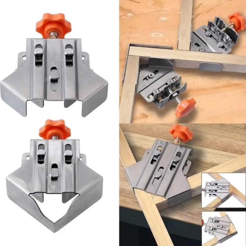 2 pcs set Stainless Frame Clamps Corner Clamp Woodworking