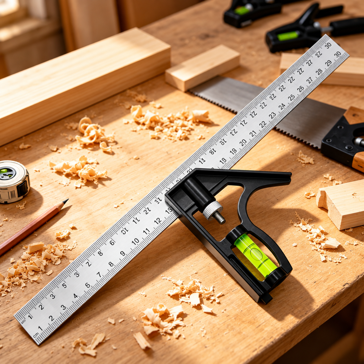 300mm Stainless Steel Angle  Combination Square Ruler Mobile Horizontal Movable 45Degree Right Carpenter Woodworking Level Moving
