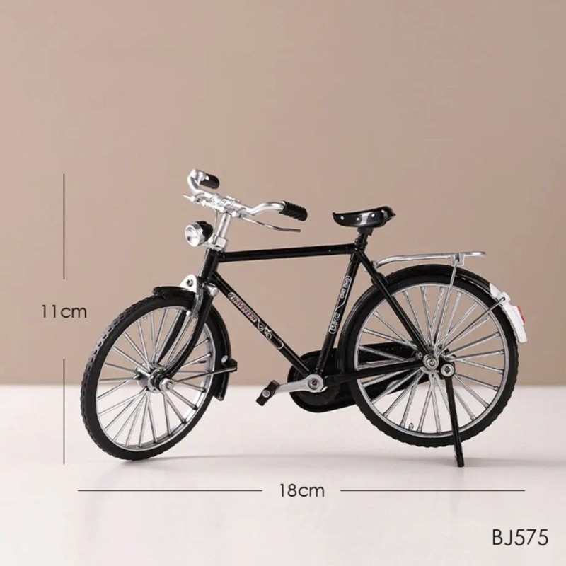 Children Gifts Collection Toys Mountain Mini Bicycle Diecast Bicycle Ornament Vintage Bicycle