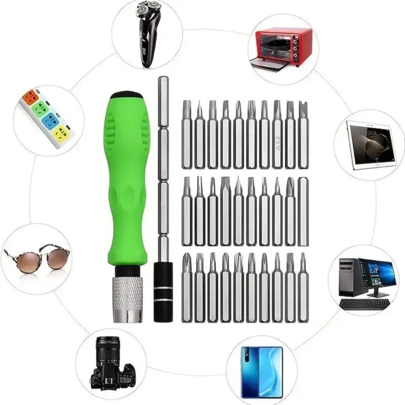 Cross-Border 32-in-1 Multifunctional Manual Screwdriver Set, Computer and Mobile Phone Repair Tool