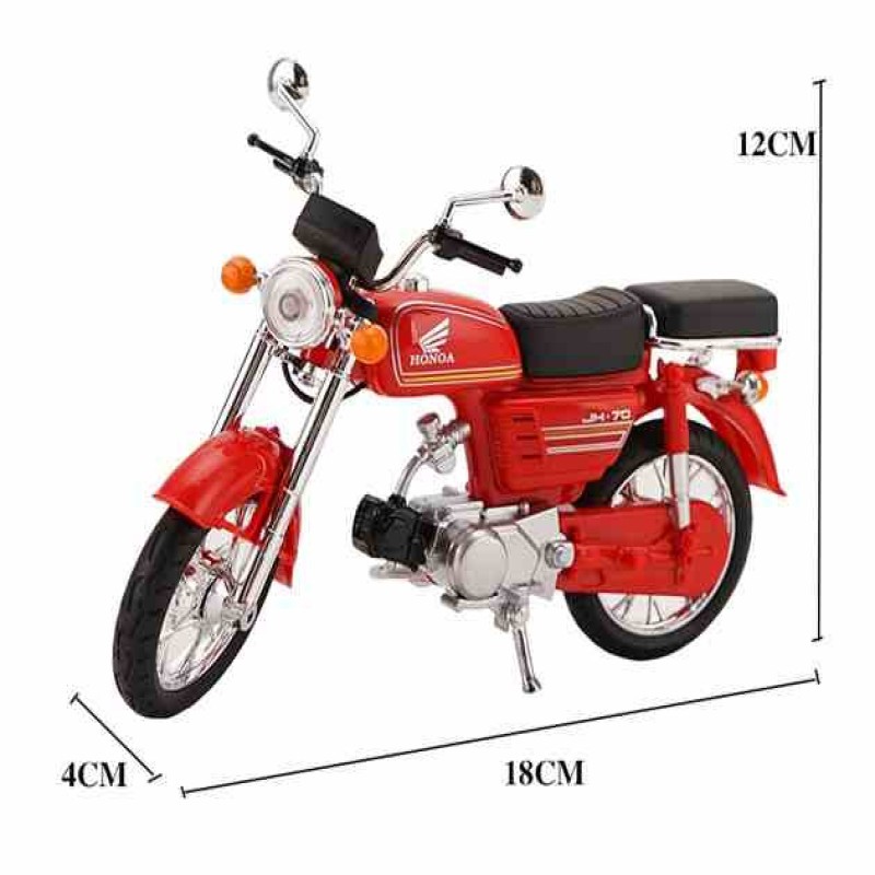 Die-cast model Ready to Rach of a Honda JH-70 Motorcycle Bike