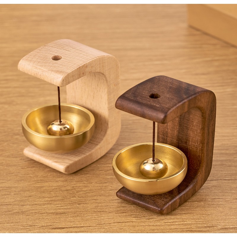Dopamine Wind Chime Doorbell Magnetic Wooden Doorbell Shop Entrance Reminder Bell New Chinese Style Decoration