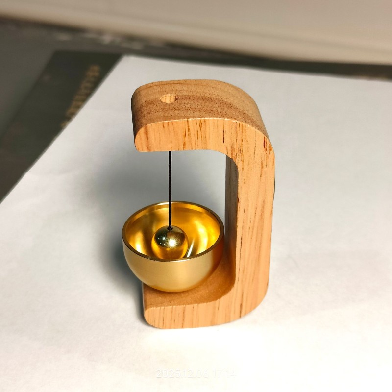 Dopamine Wind Chime Doorbell Magnetic Wooden Doorbell Shop Entrance Reminder Bell New Chinese Style Decoration