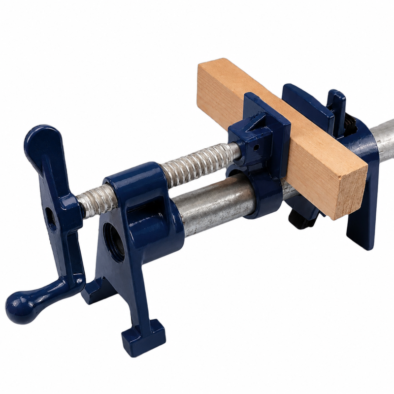 Heavy Duty  Woodworking Pipe Clamp Quick Release Wood Gluing Pipe Clamp Wide Base Iron Wood Metal Clamp Set