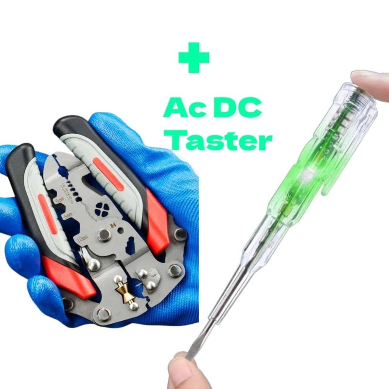New wire stripper electrician special multifunctional foldable wire stripper wire cutting wire pressure wire winding household wire cutting pliers Ac/Dc Tas3