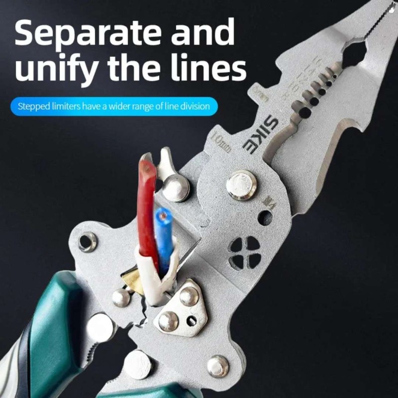 New wire stripper electrician special multifunctional foldable wire stripper wire cutting wire pressure wire winding household wire cutting pliers Ac/Dc Tas3