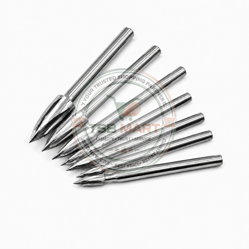 7-piece 6.0mm handle diameter three-blade woodworking carving knife woodworking milling cutter 3 4 5 6 8 10 12mm cutter head