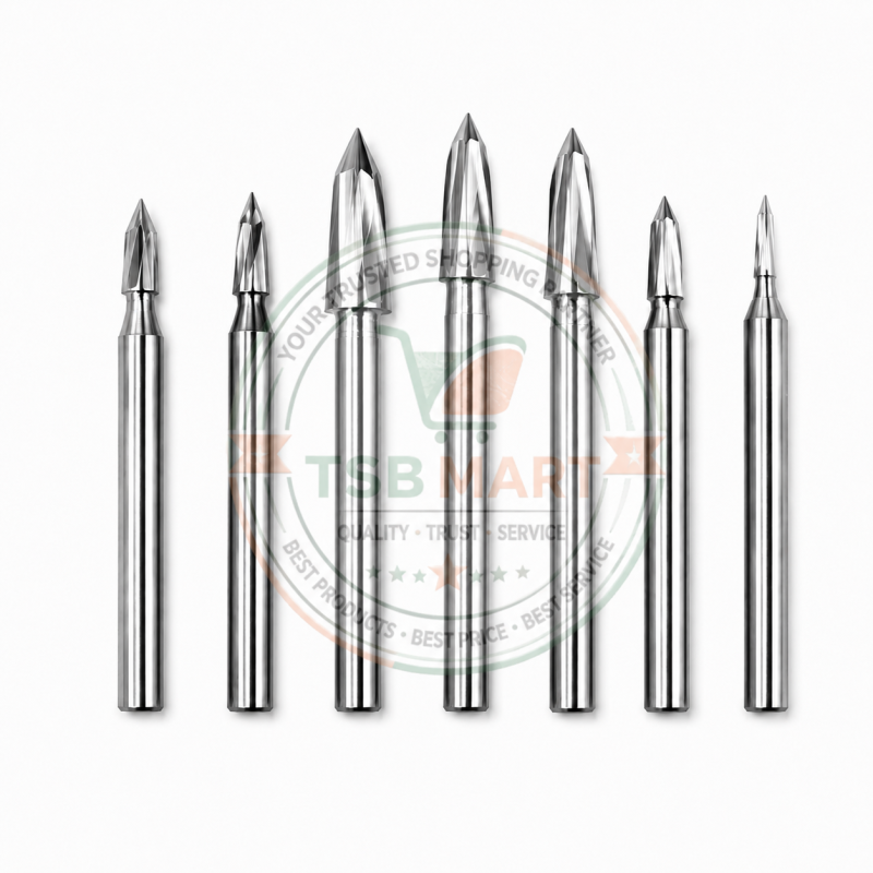 7-piece 6.0mm handle diameter three-blade woodworking carving knife woodworking milling cutter 3 4 5 6 8 10 12mm cutter head