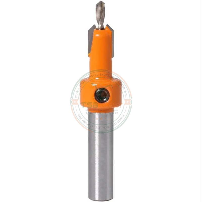 5Pcs 8mm/10mm Shank HSS Woodworking Countersink Router Bit Screw Extractor Remon Demolition for Wood Milling Cutter