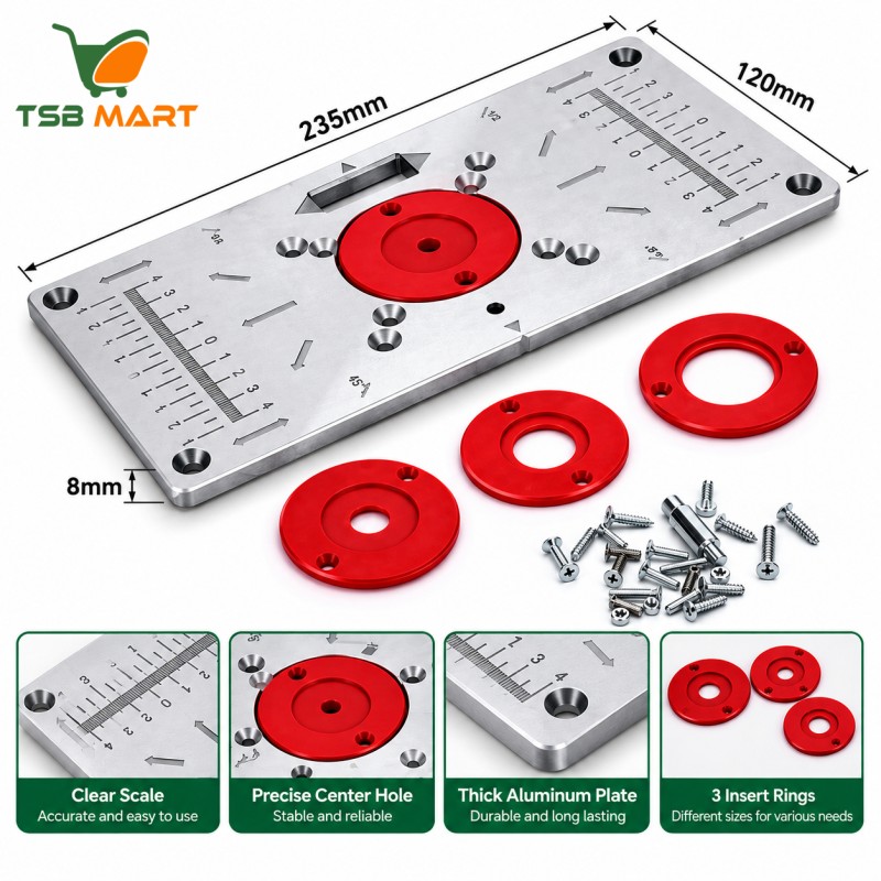 Woodworking Trimming Machine Inverted Board Insertion Board Bakelite Milling Engraving Machine Slotting Machine Guide Table Chamfering Board Installation Table