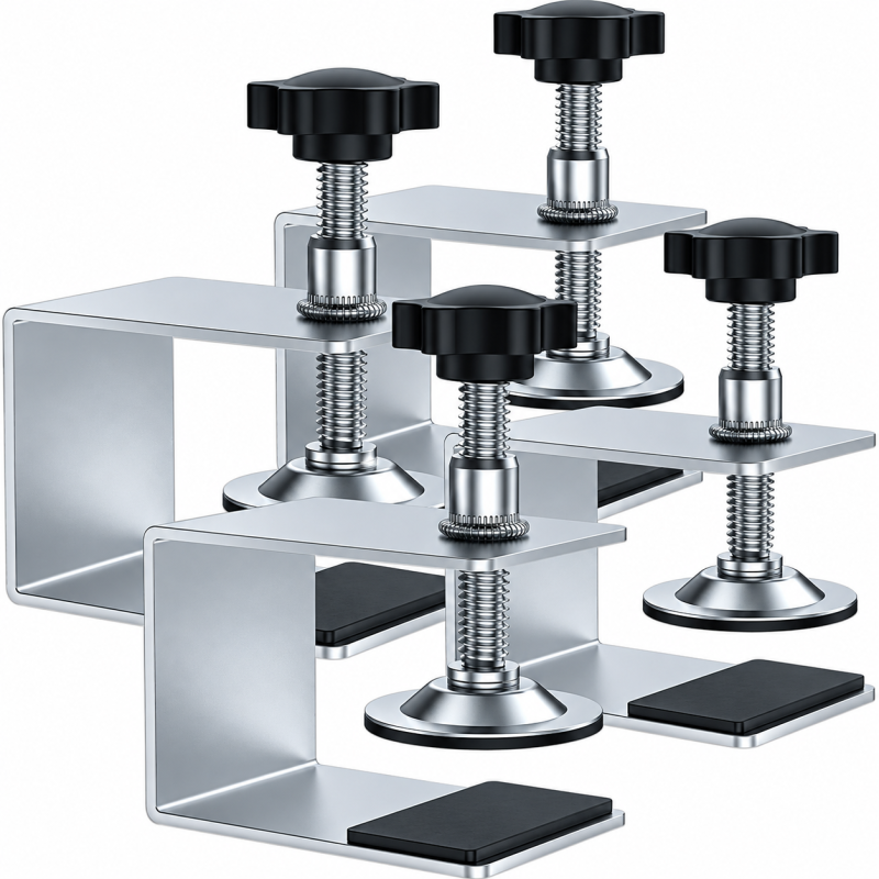 Cabinet Clamps, Installation Clamp Zinc Drawer Fixing Clip, Adjustable Cabinet Hardware Jig for Carpenter Cabinets Frame A