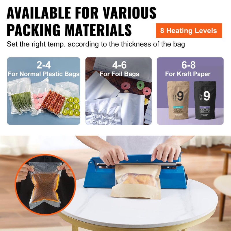 Yongteli FS-200 hand pressure sealing machine sealing mooncake bag food snack bag bag sealing machine