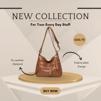 Foreign Trade New Washed Leather Women's Bag Korean Style Shoulder Bag Soft Leather Large Capacity Middle-Aged Ladies Bag