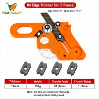Manual Edge Banding Trimmer Veneer Edge Cutter Tool Woodworking Chamfer Plane Wood Chamfering Fillet Scraper Board Deburring