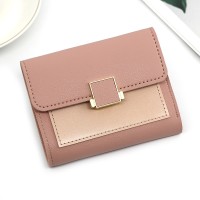 Two-tone bifold wallet for women